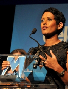 Naga Munchetty on stage