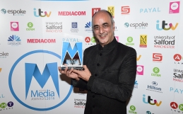 Art Malik presented with Sophiya Haque Services to British Television & Film Award